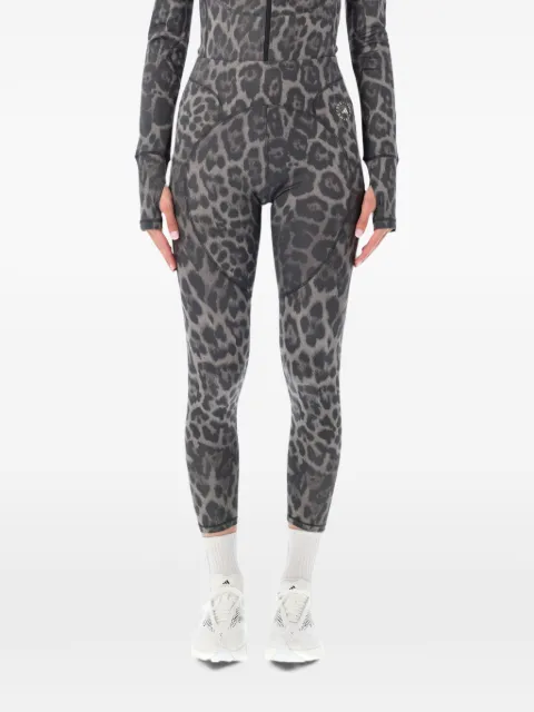 adidas by Stella McCartney leopard-print track pants Grey KG3251