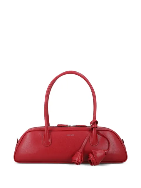Magda Butrym Brigitte trapeze rose-detail leather tote bag Red 909726