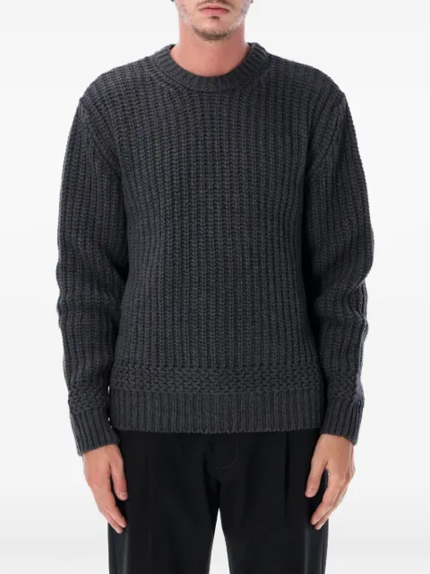A.P.C. ribbed-knit crew-neck sweater Grey H23525WOATJ