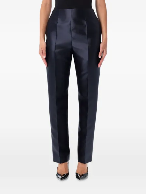 Alberta Ferretti satin-finish tailored trousers Blue 262U03016628