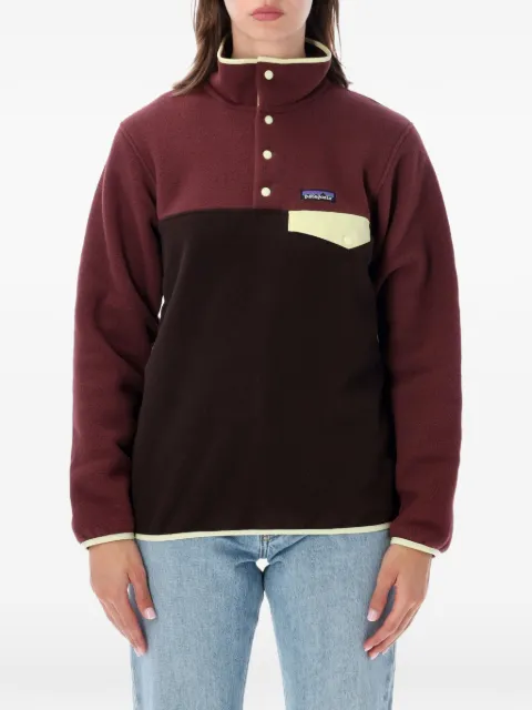 Patagonia Synchilla Snap-T colour-block sweatshirt Brown 25455
