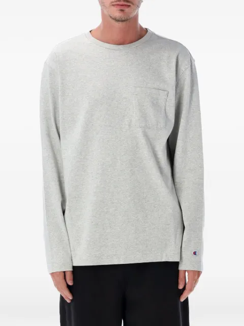 Champion pocket-detail long-sleeve T-shirt Grey 222576