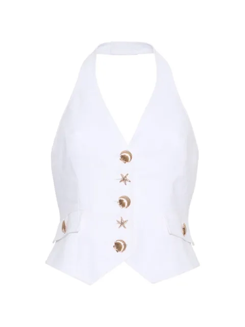 Cara Cara Prescott halterneck tvest White 3062