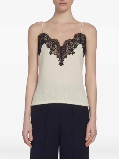 Adam Lippes Beatrix lace-trimmed camisole White P26606BC
