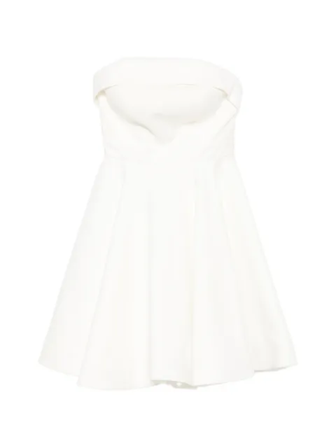 Leen Moughrabi strapless bow-detail midi dress White LMBOWVIE