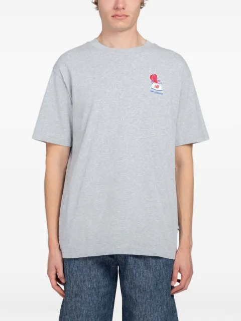 New Balance lobster-print T-shirt Grey MT61Y1F6AG