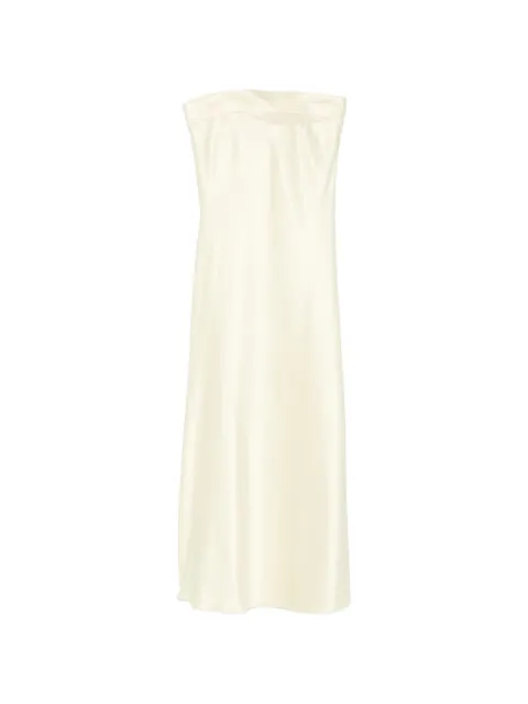 Leen Moughrabi Lumere strapless oversized-bow maxi dress Neutrals LMBOWLUMERE