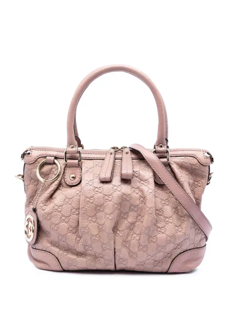 Gucci Pre-Owned 2016-2026 Guccissima Sukey satchel Brown GS81EITA431KJEZI