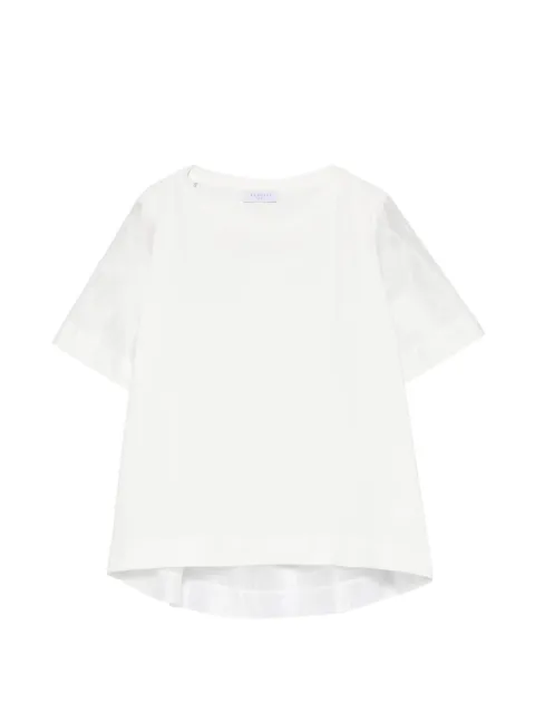ZANETTI sheer-panel short-sleeve T-shirt White ZU8160M20042