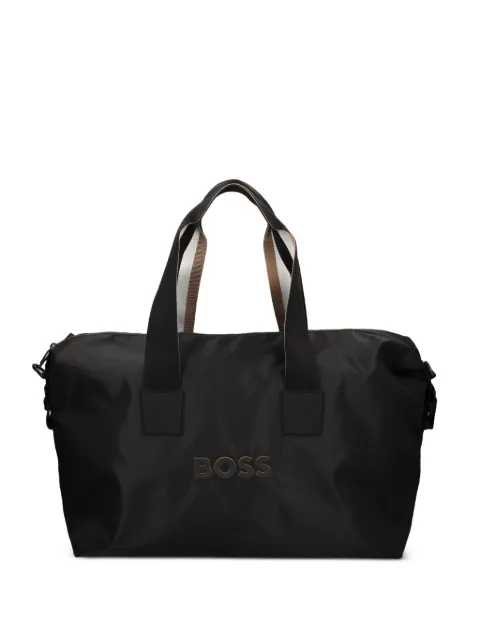 BOSS logo-plaque holdall Black 50511942