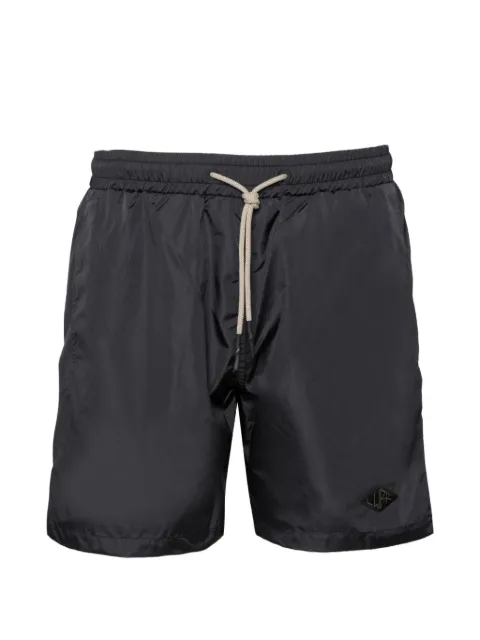 Low Brand logo-patch drawstring swim shorts Black LB26001D0