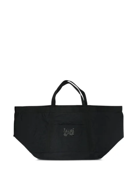 Needles quilted butterfly-patch tote bag Black SX067BBLACK