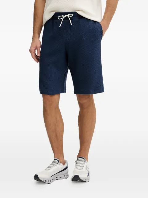 GUESS USA waffle-knit drawstring-waist shorts Blue Z6GD10K3209