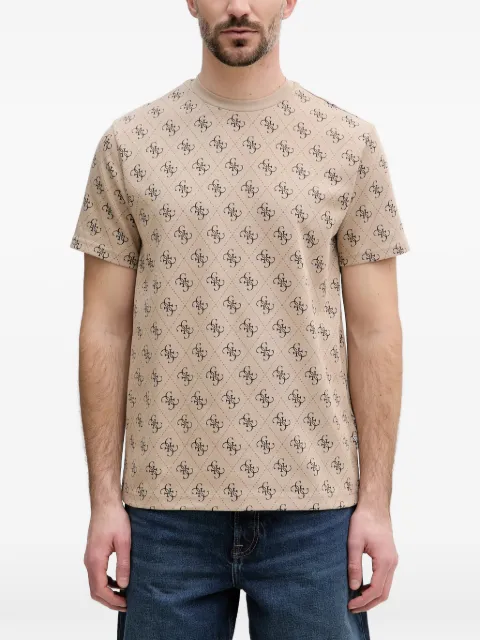GUESS USA monogram-print T-shirt Neutrals M6GP34K3200