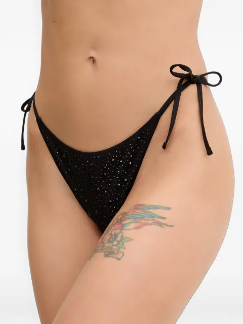 GUESS USA rhinestones bikini bottoms Black E6GO21MC040