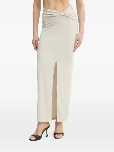 GUESS USA twist-detail maxi pencil skirt Neutrals W6GD15K2936