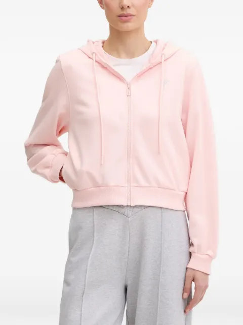 GUESS USA rhinestone-embellished zip-up hoodie Pink V6GQ15K3093