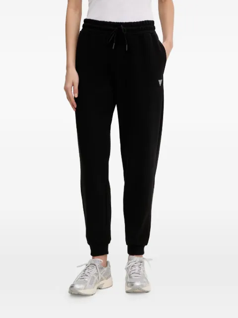 GUESS USA crystal-embellished drawstring track pants Black V6GB11K3095