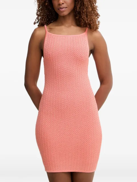 GUESS USA Textured mini dress Pink W6GKAAZ0783
