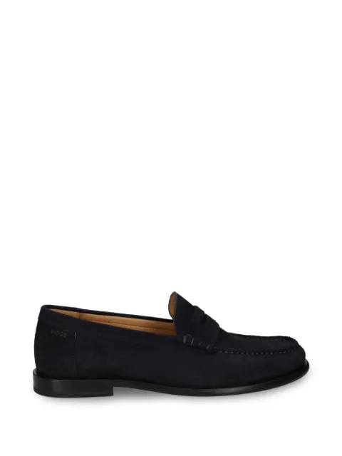 BOSS suede penny loafers Blue 50563161