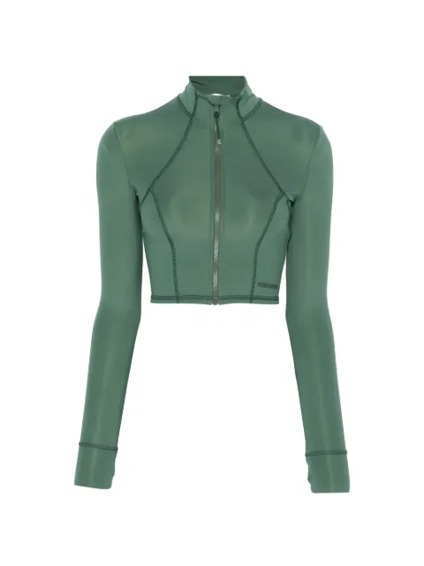 Patrizia Pepe exposed-seam zip-up jacket Green 2M4525J414