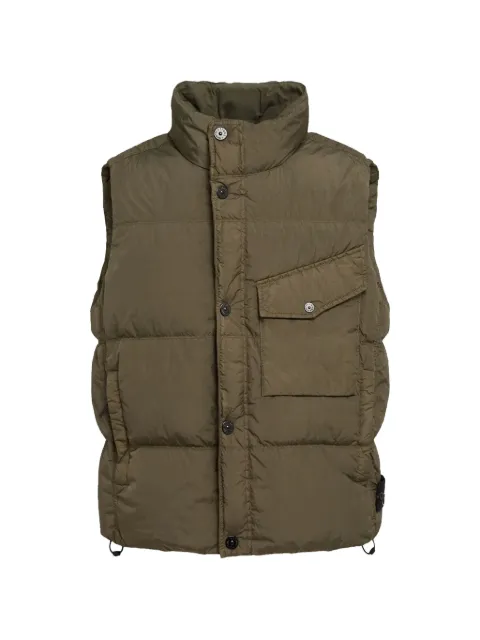 Stone Island quilted gilet Green G100003S0A23V0054