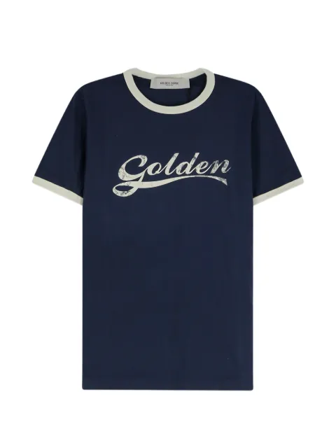 Golden Goose star-print T-shirt Blue GMP02761P002624