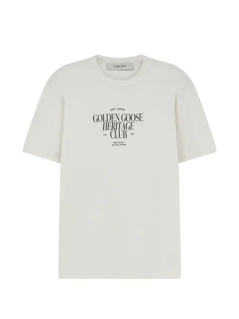Golden Goose logo-print T-shirt White GMP01220P002619