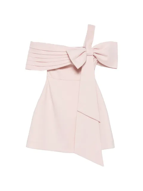 Leen Moughrabi Calin bow-detail mini dress Pink LMBOWCALIN