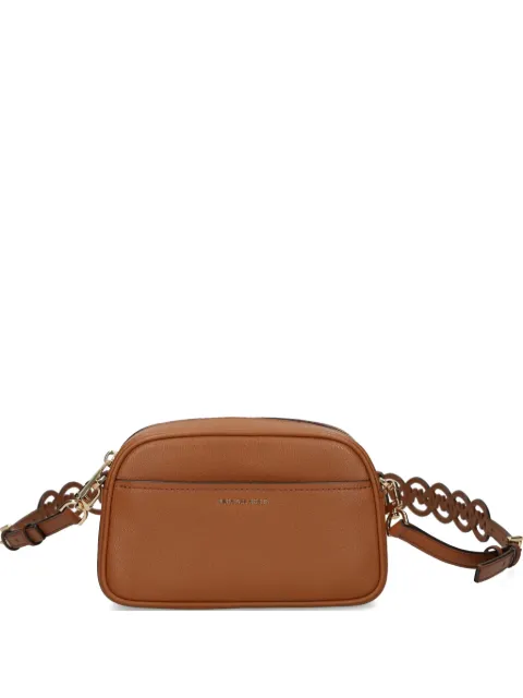 Michael Michael Kors logo-cutout leather shoulder bag Brown 32S6GJ6C5L