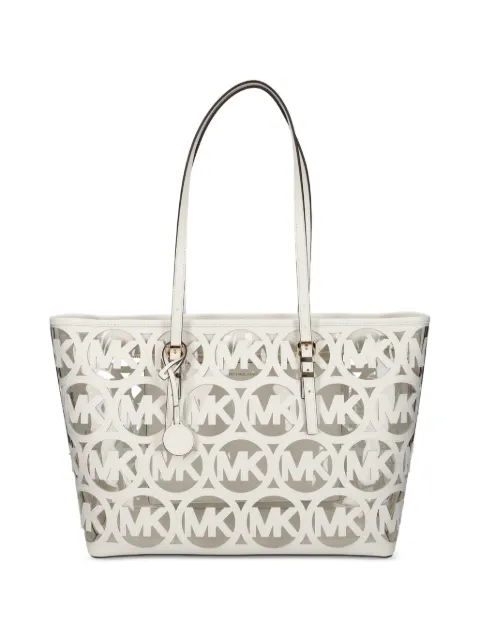 Michael Michael Kors logo-cutout tote bag White 30S6GQNT9O