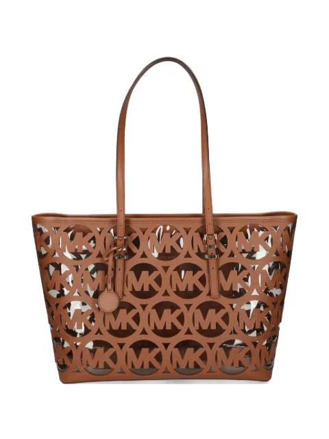 Michael Michael Kors logo-cutout tote bag Brown 30S6GQNT9O230