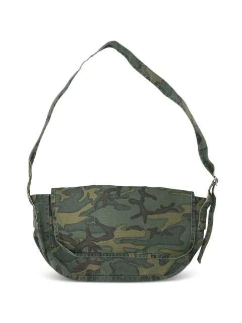 Needles camouflage-print cotton shoulder bag Green SX070CAMO