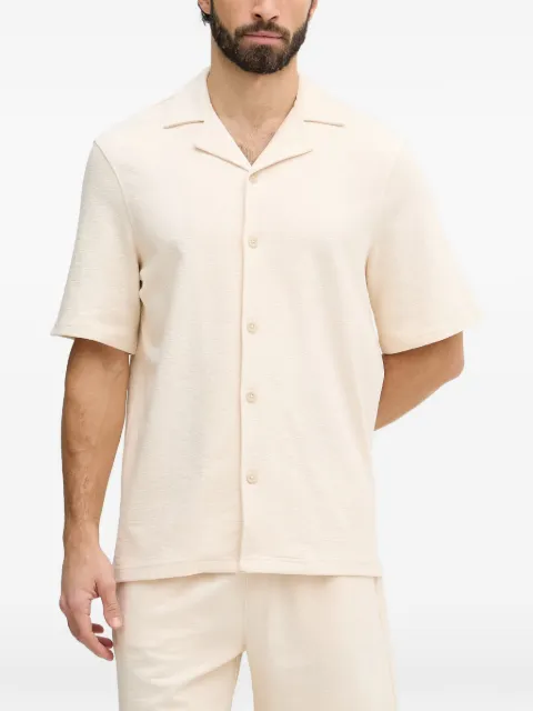 GUESS USA short-sleeve camp-collar shirt Neutrals M6GP10K3079