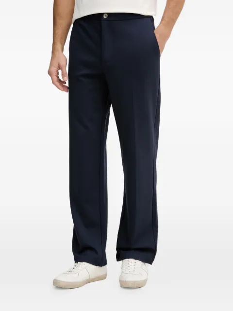 GUESS USA logo-plaque tailored trousers Blue M6GB08K3198
