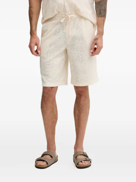 GUESS USA palm-tree deck shorts Neutrals F6GD03KG362