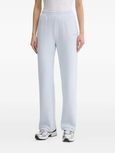 GUESS USA logo-embroidered elasticated-waist track pants Blue V6GB12K3161