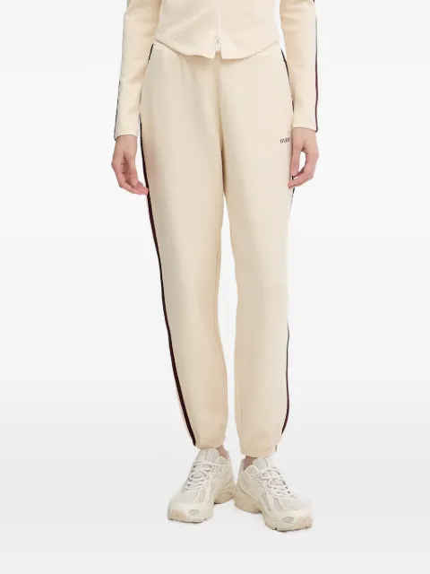 GUESS USA logo-detail side-stripe track pants Neutrals V6GB02K2915