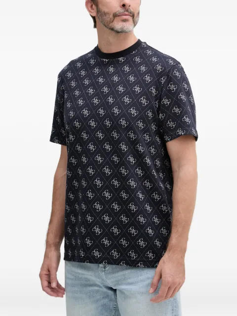 GUESS USA monogram-print T-shirt Blue M6GP34K3200