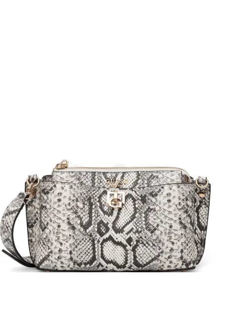 GUESS USA mini Bianca snakeskin-effect crossbody bag Neutrals HWKG9907720
