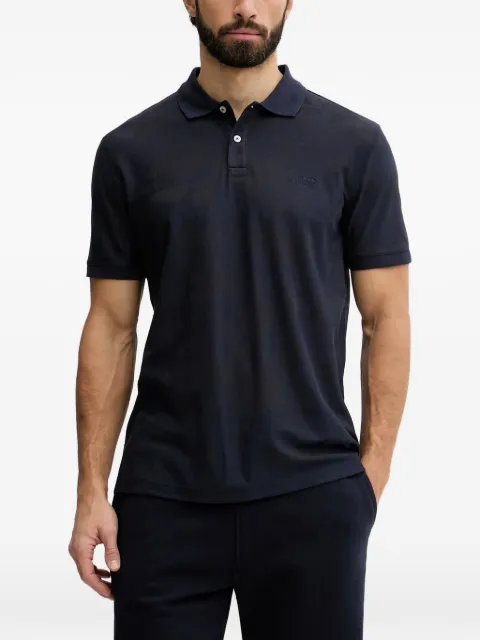 GUESS USA jacquard-logo polo shirt Blue M6GP18K3086