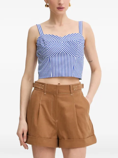 GUESS USA striped corset-style top Blue W6GH38W1848