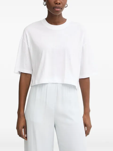 GUESS USA rhinestone-embellished cropped T-shirt White W6GI42K3582