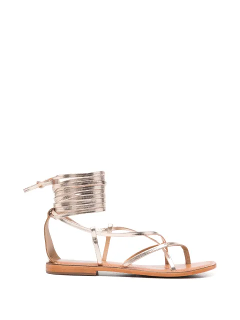 CORAL BLUE wrap-up sandals Gold CBFR225002
