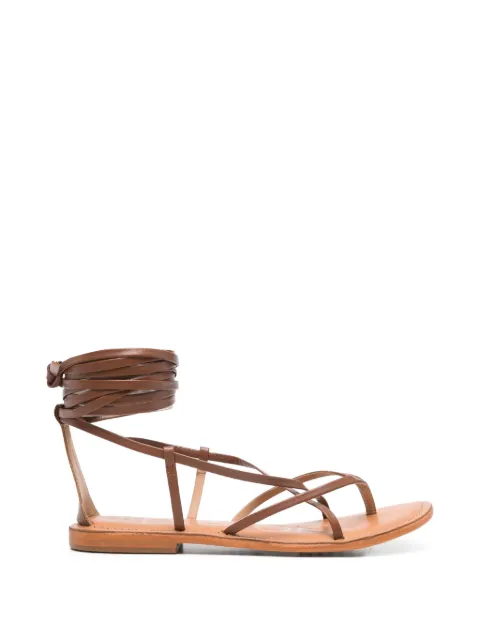 CORAL BLUE lace-up sandals Brown CBFR225002