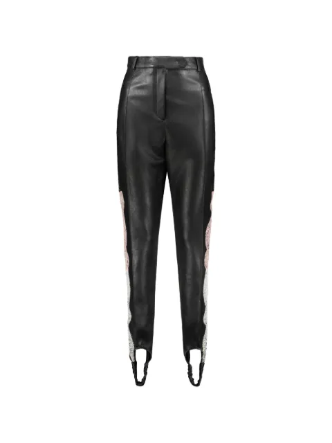 Ellery lace-insert stirrup trousers Black 30116760999