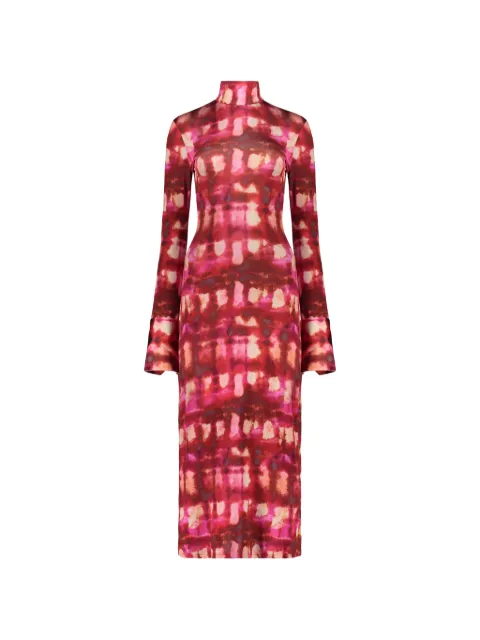 Ellery long-sleeves midi dress Red 1011575J047