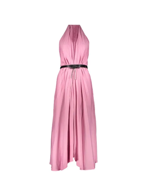 Ellery belted pleated midi dress Pink 10476262079
