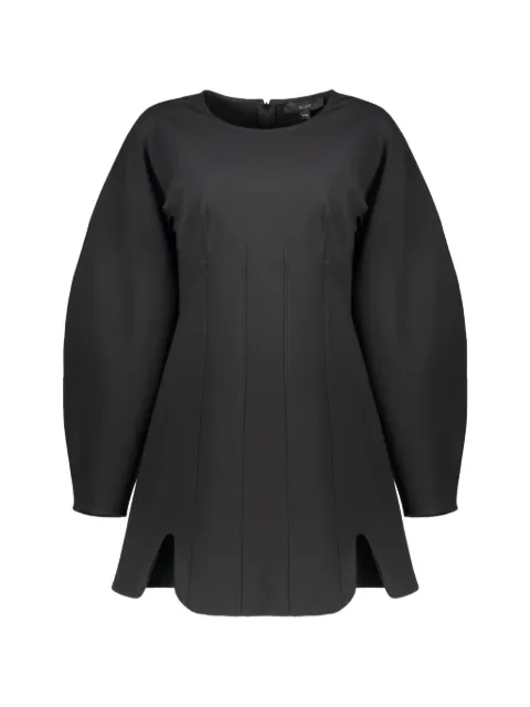 Ellery seam-detail voluminous-sleeve mini dress Black ELPF20DR00000040