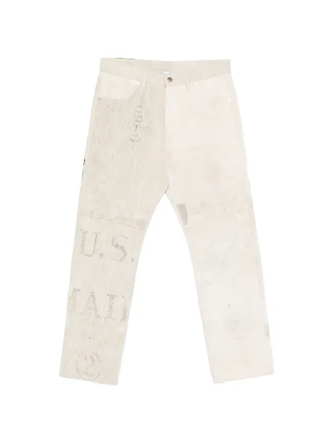 Warren Lotas graphic-print jeans Neutrals 2041EGRY1393